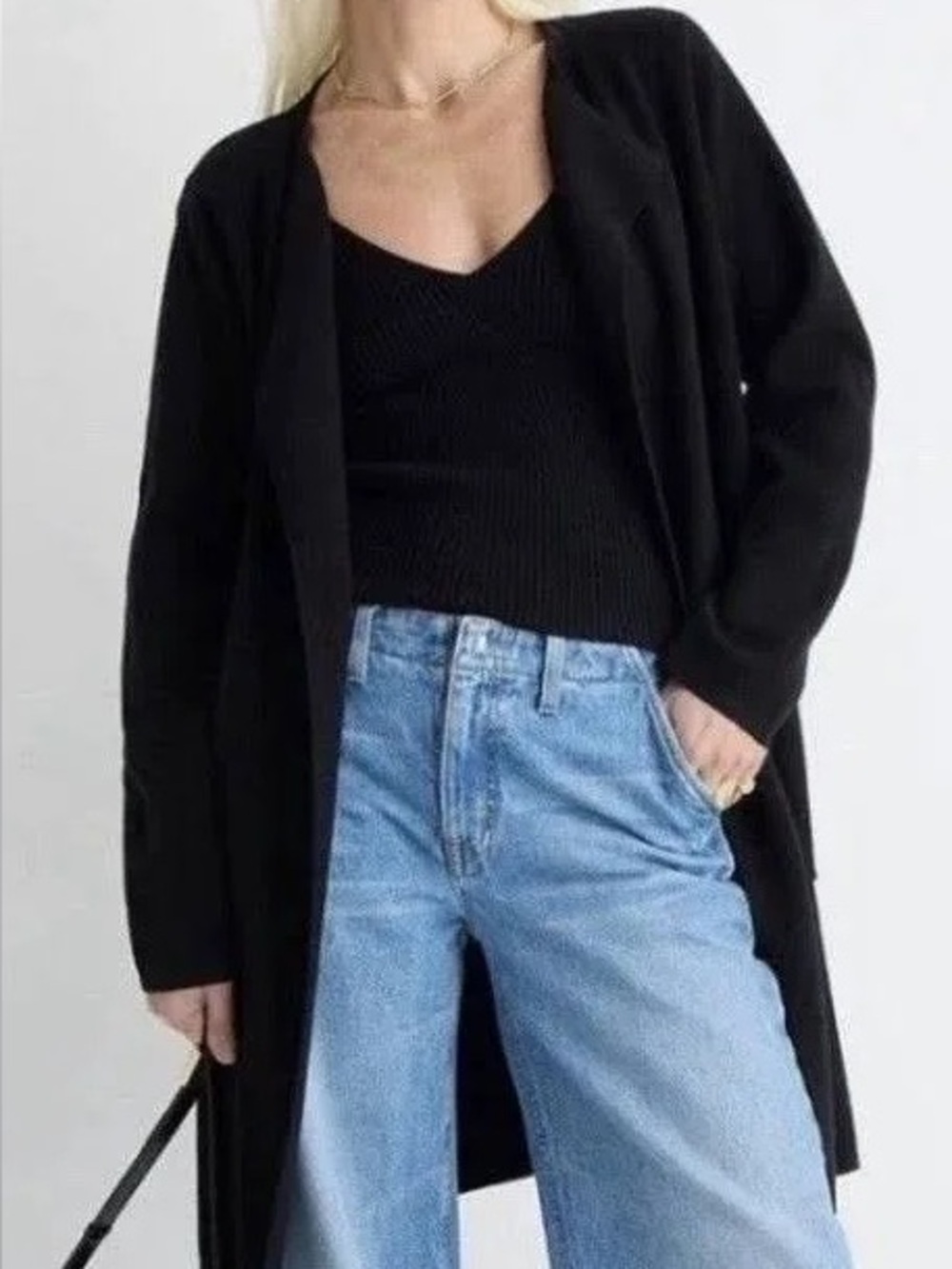 J.crew Juliette collarless sweater-blazer